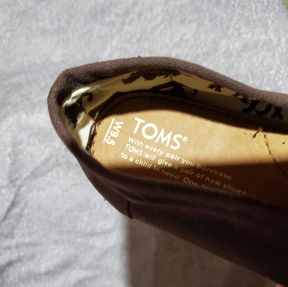 Toms Black Canvas size 9.5 - Picture 2 of 3
